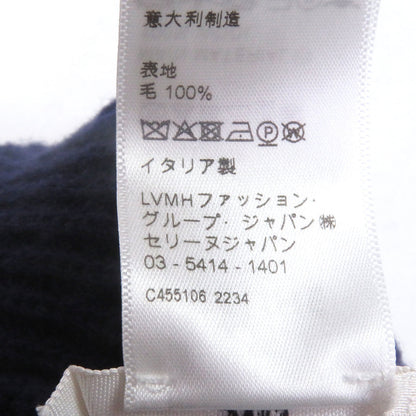 セリーヌ ロゴ パッチ ウール ビーニー
