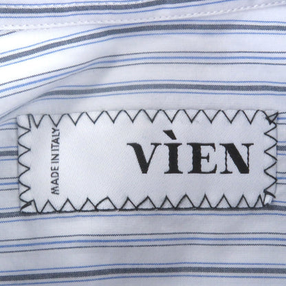 VIEN ジャージー スリーブ ストライプ シャツ