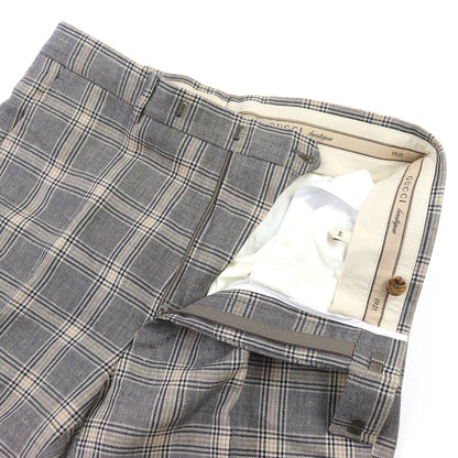 グッチ グレンチェックパンツ
