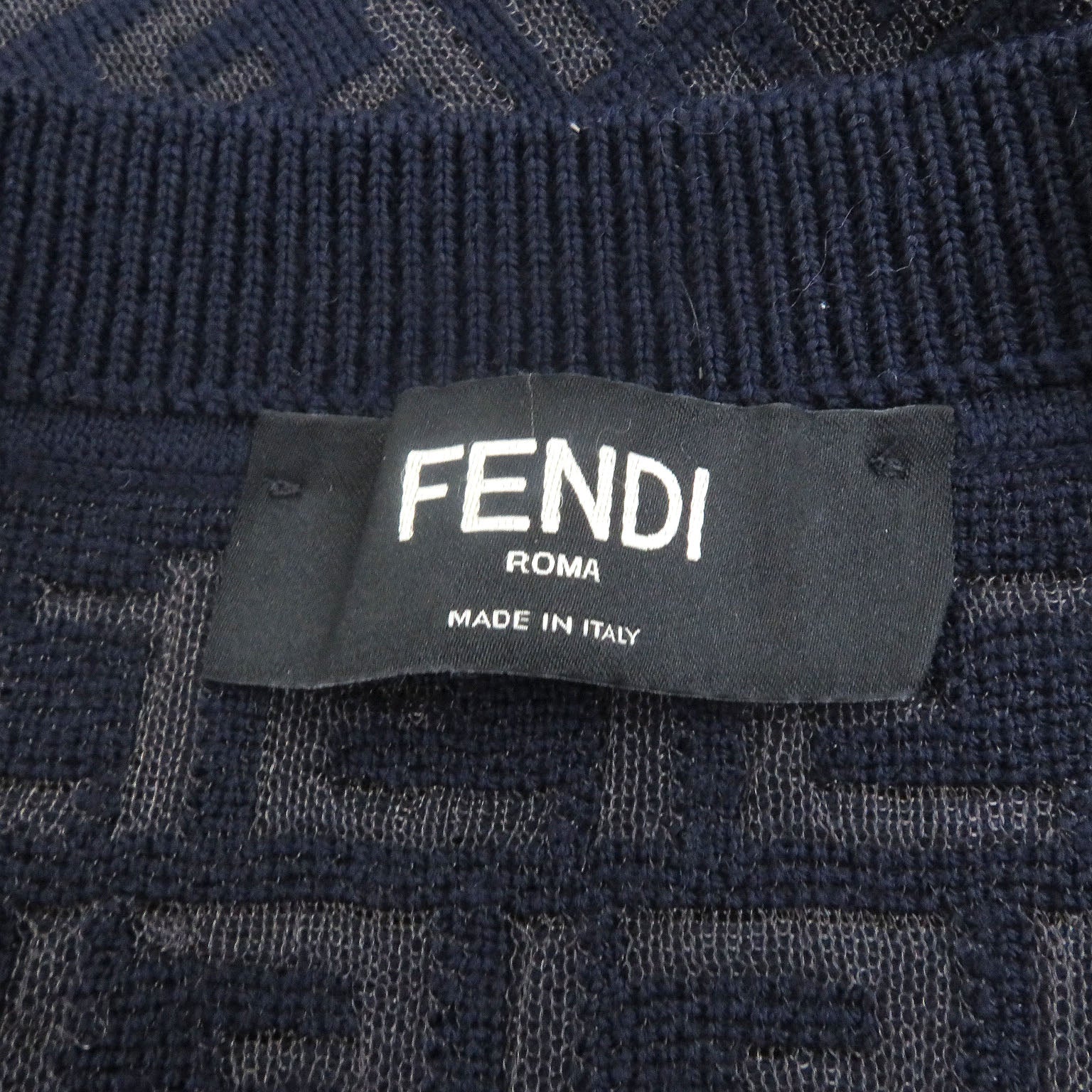 フェンディ FFロゴ ズッカ ウール ニット