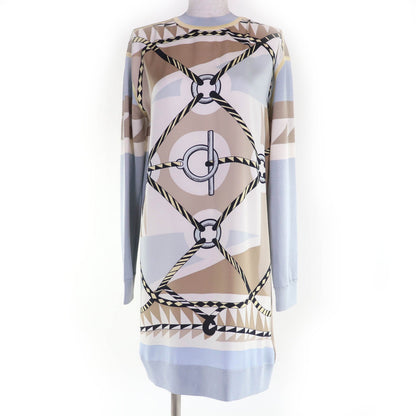 エルメス Artistic twill laine silk ワンピース36