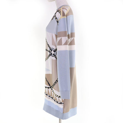 エルメス Artistic twill laine silk ワンピース36