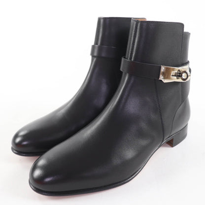 エルメス Neo Kelly Buckle レザーショートブーツ35.5