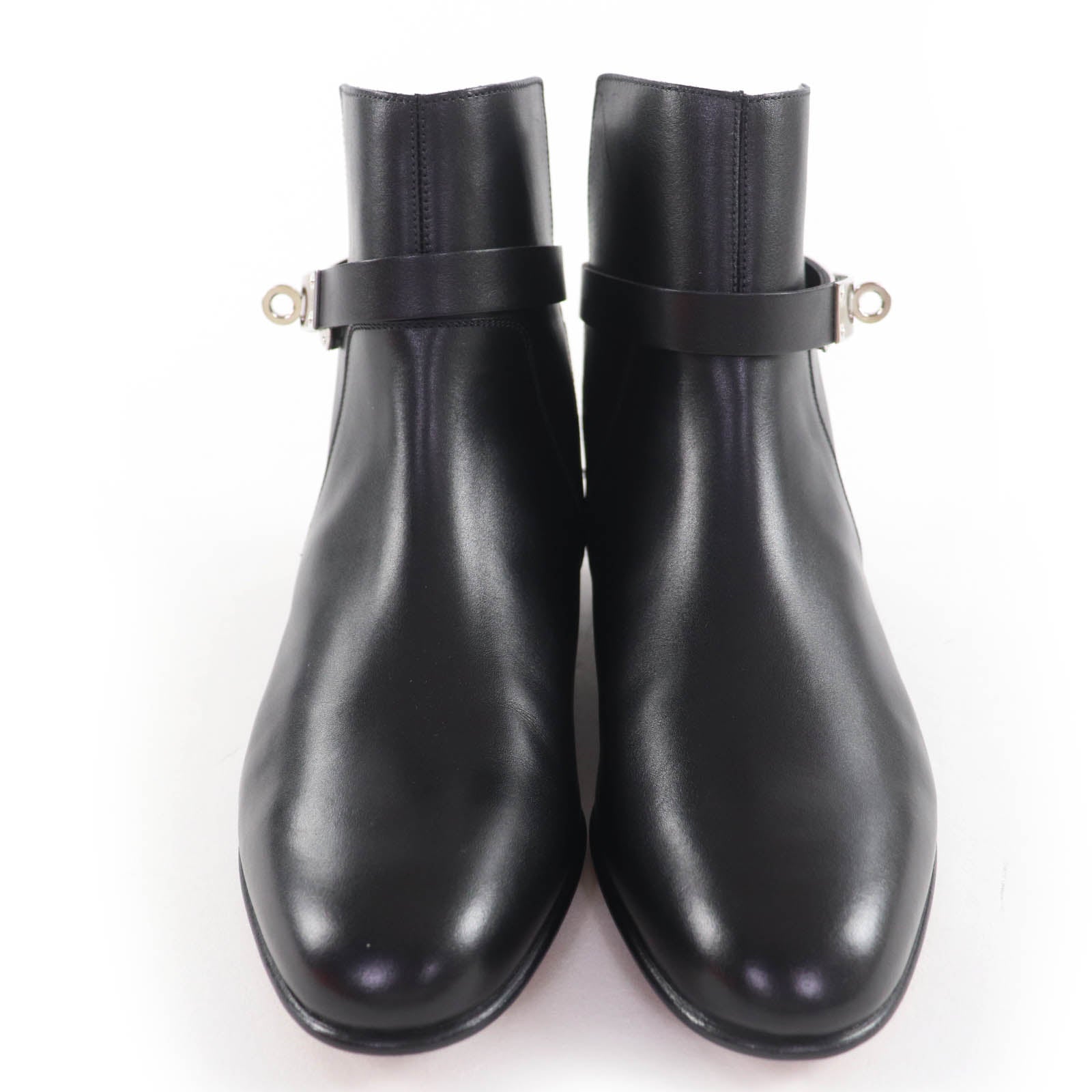 エルメス Neo Kelly Buckle レザーショートブーツ35.5
