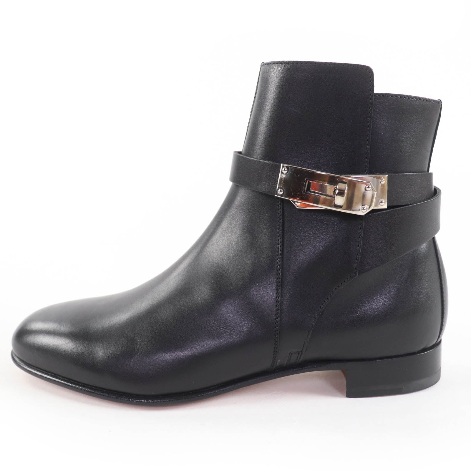 エルメス Neo Kelly Buckle レザーショートブーツ35.5