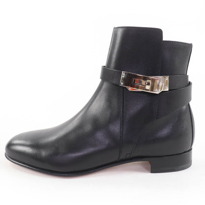 エルメス Neo Kelly Buckle レザーショートブーツ35.5