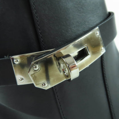 エルメス Neo Kelly Buckle レザーショートブーツ35.5