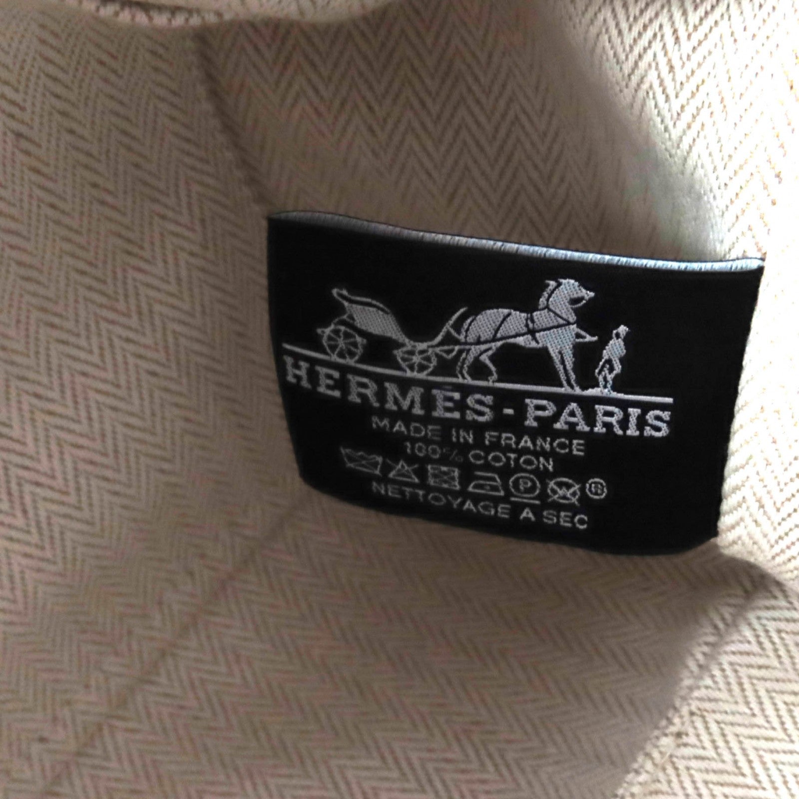 エルメス ブリッドア PM コットン ポーチ
