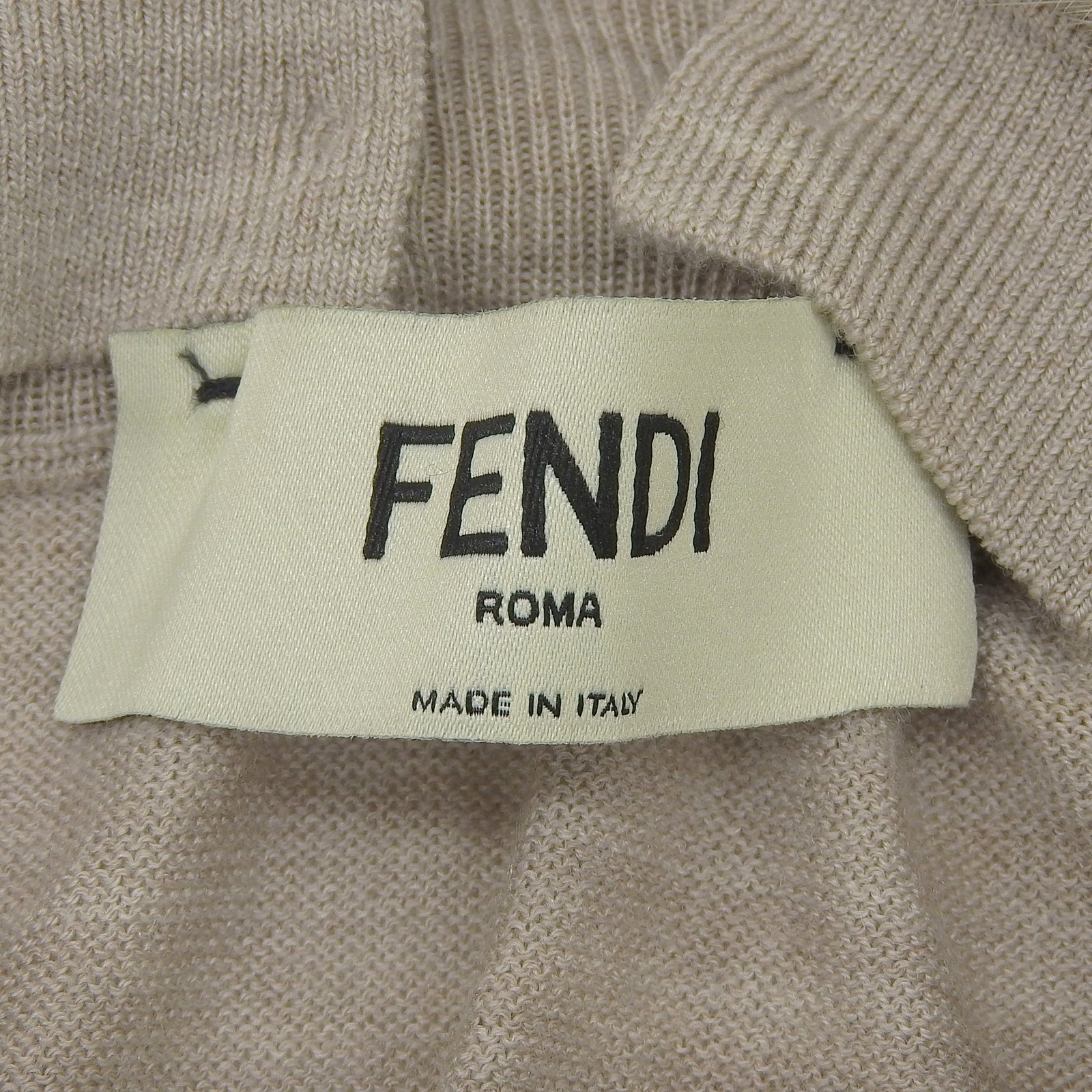 フェンディ ミンク ウールワンピース
