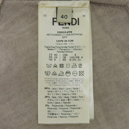 フェンディ ミンク ウールワンピース