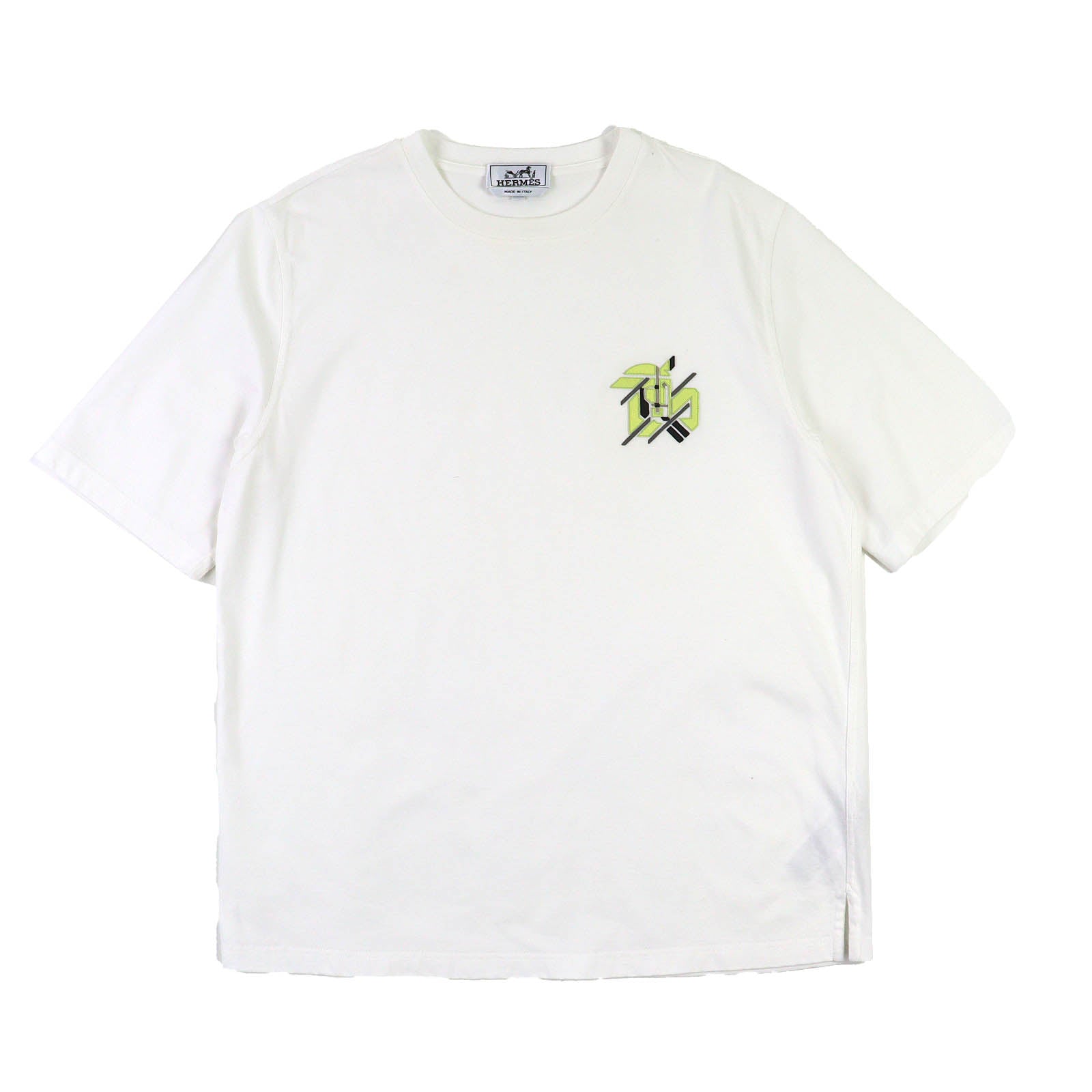 エルメス コットン レザー 半袖Tシャツ S