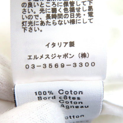エルメス コットン レザー 半袖Tシャツ S