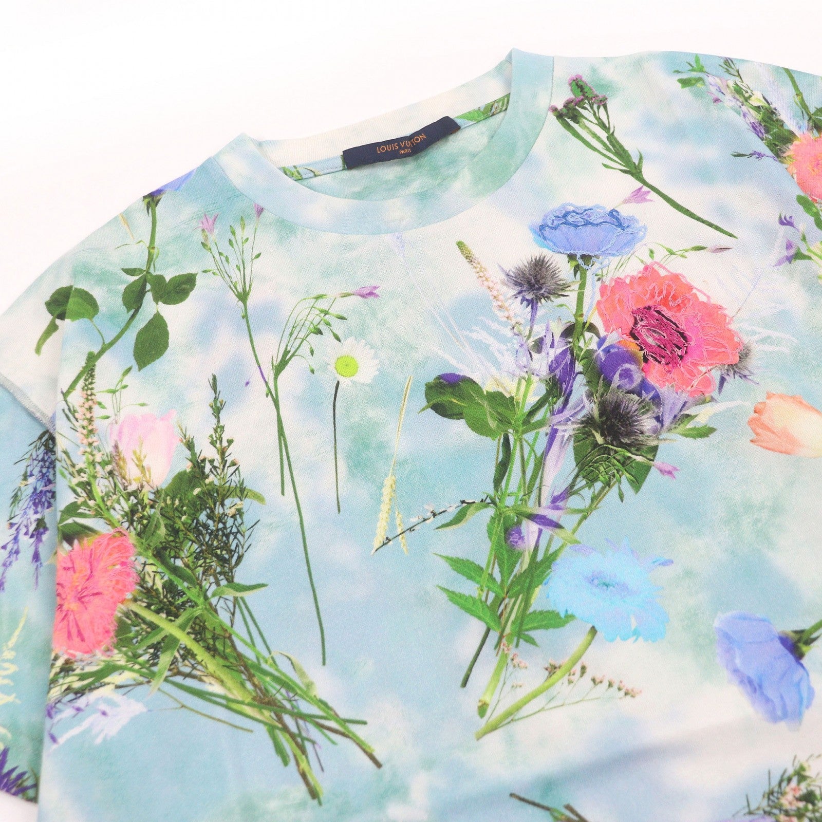 ルイヴィトン Inside-out flowerプリント コットン Tシャツ