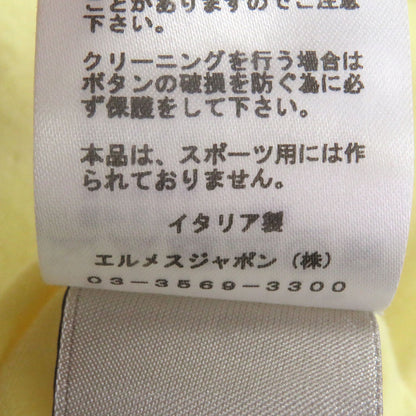 エルメス 半袖コットンニットポロシャツ S