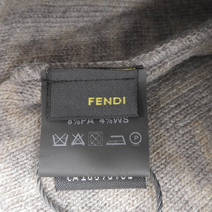 フェンディ ズッカ柄ウールブレンドニットキャップ