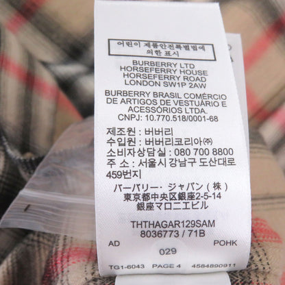 バーバリー コットン長袖シャツ