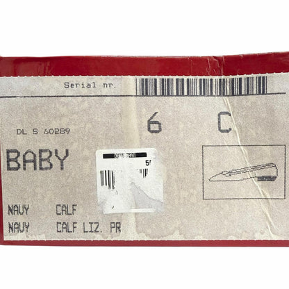 サルヴァトーレ フェラガモ BABY Vara リザード型押しレザー フラットシューズ