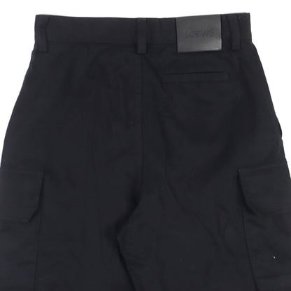 ロエベ ロゴレザーパッチ コットンカーゴパンツ