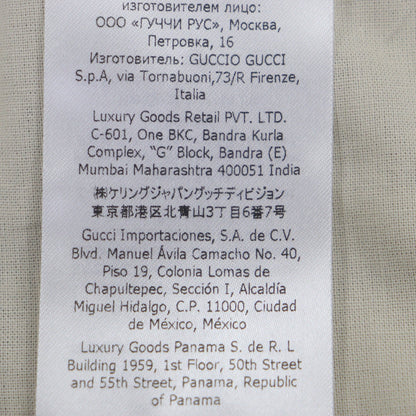 グッチ チェックパターン リネン ショーツ