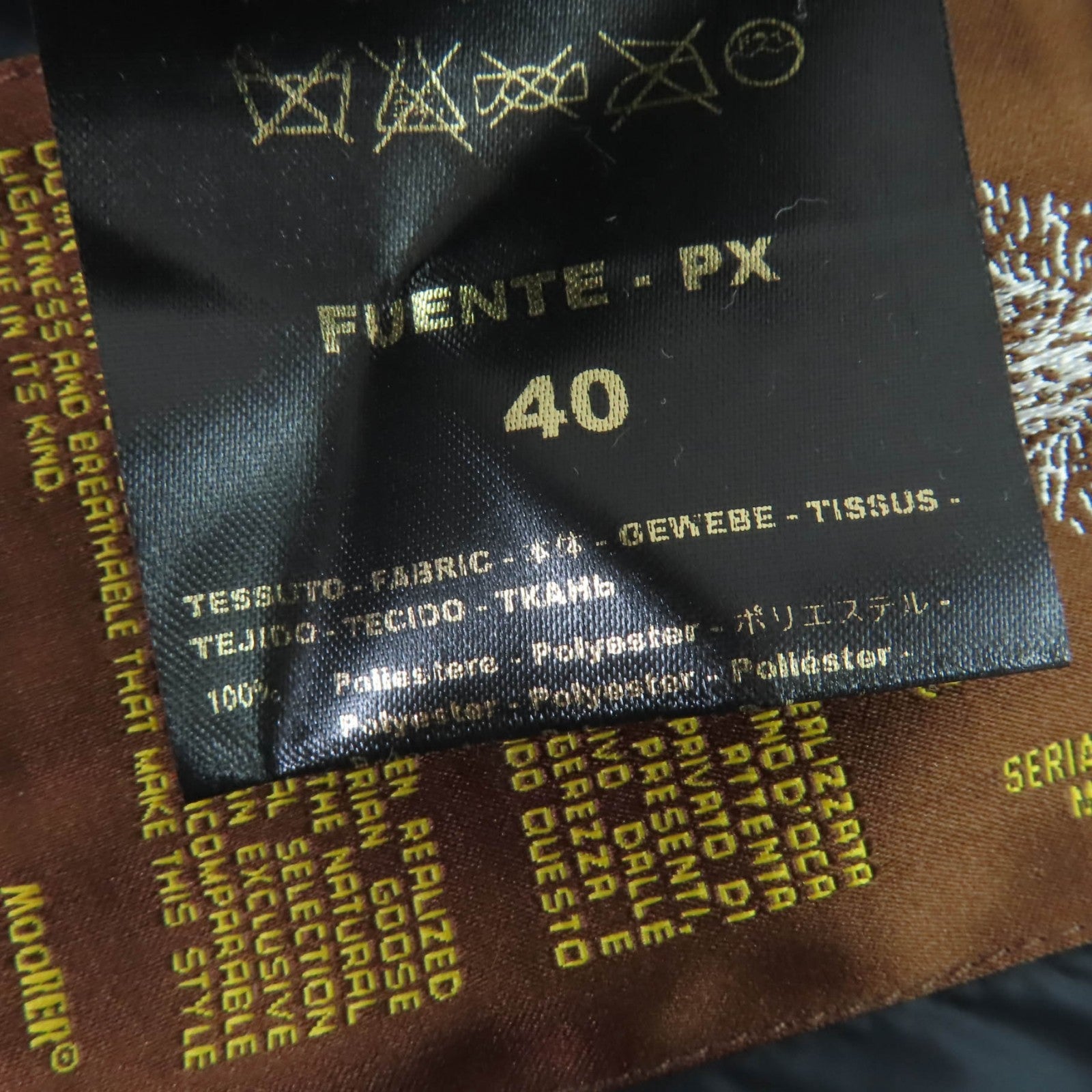 ムーレー FUENTE-PX ポリエステル ダウンベスト