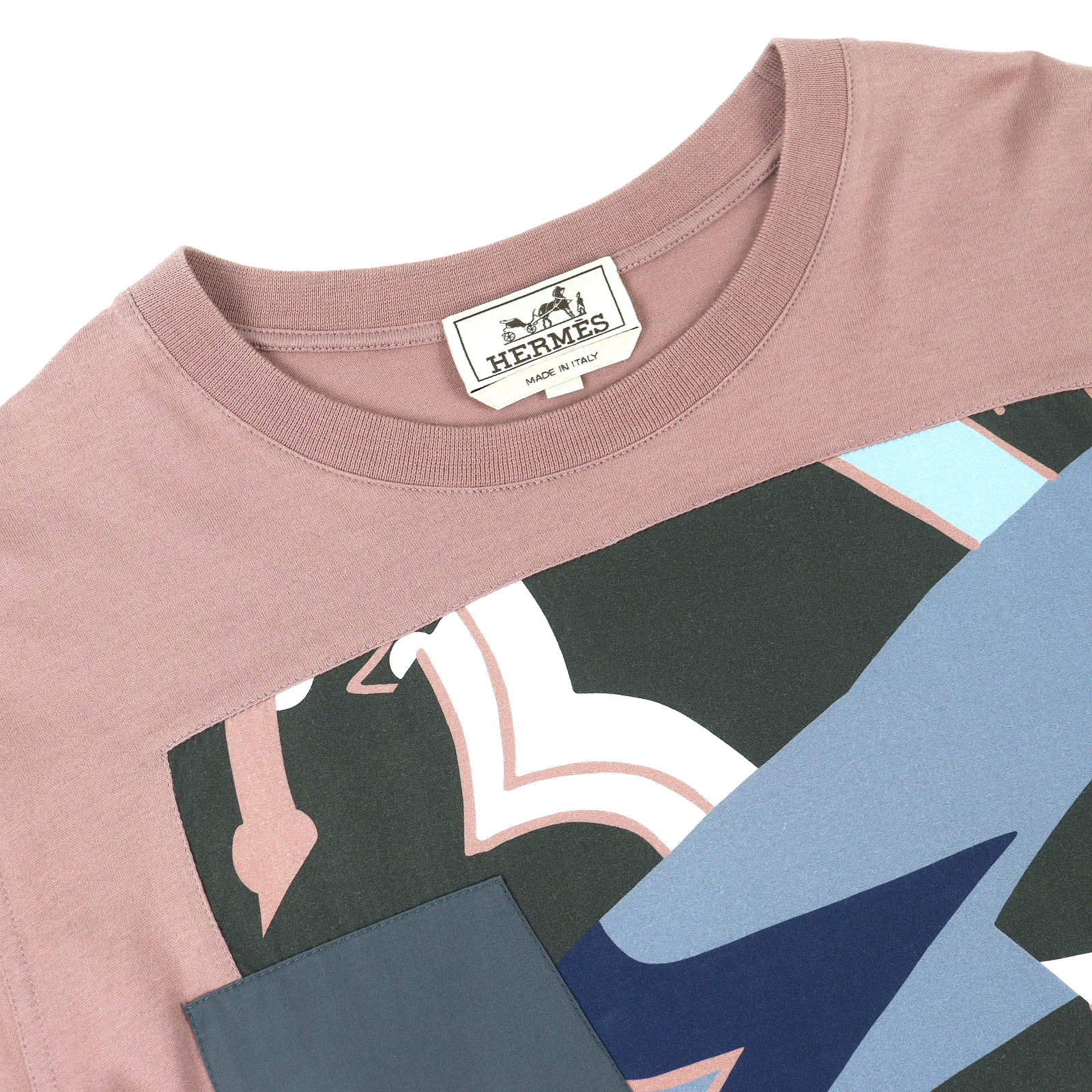 エルメス ズアーヴ＆ドラゴン コットン Tシャツ M