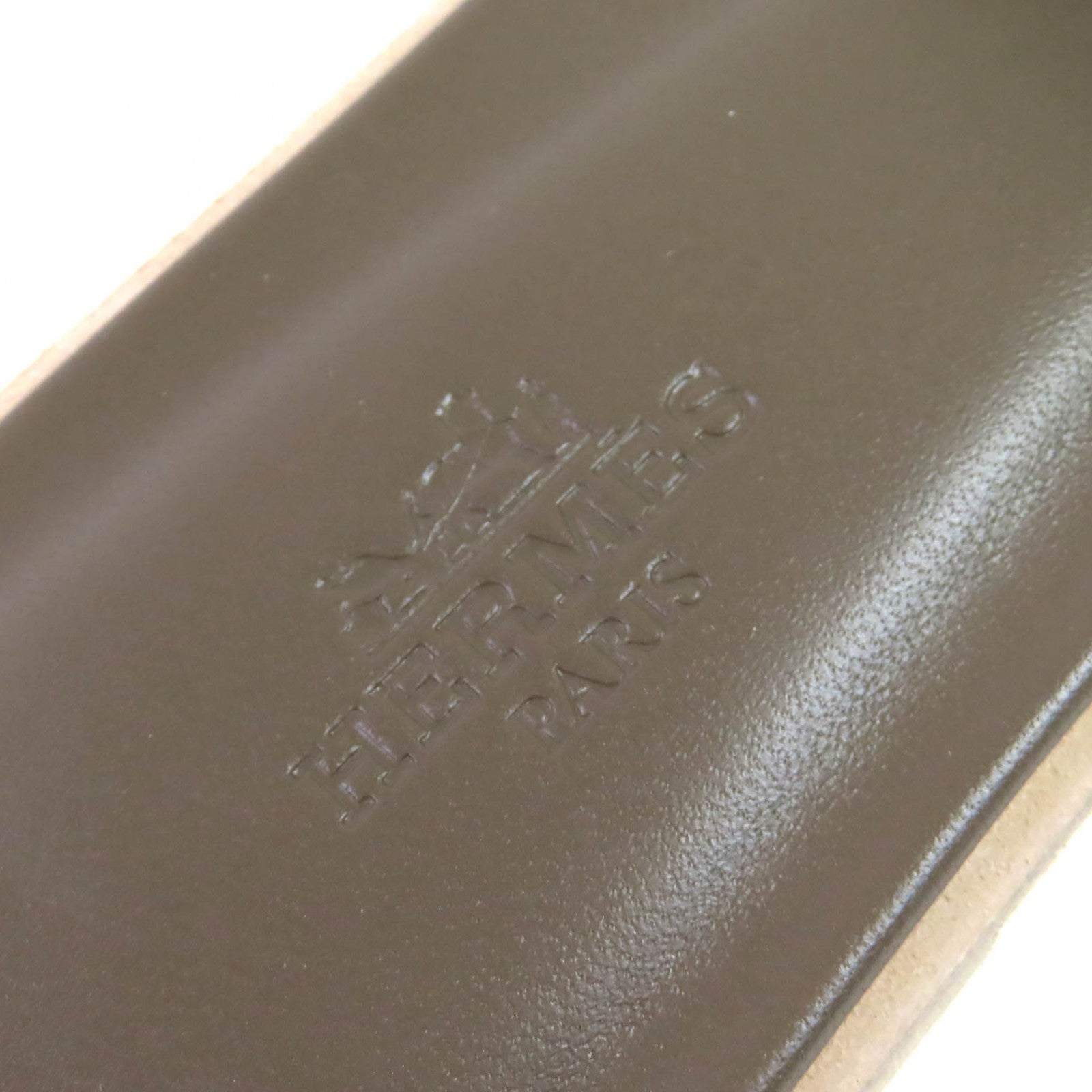 エルメス オラン37 レザー フラットサンダル