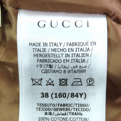 グッチ インターロッキングGブローチ デニム長袖シャツ