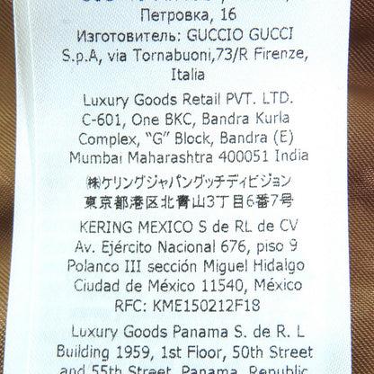 グッチ インターロッキングGブローチ デニム長袖シャツ