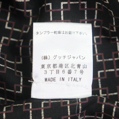 グッチ シルク長袖シャツ