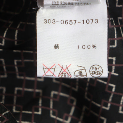 グッチ シルク長袖シャツ