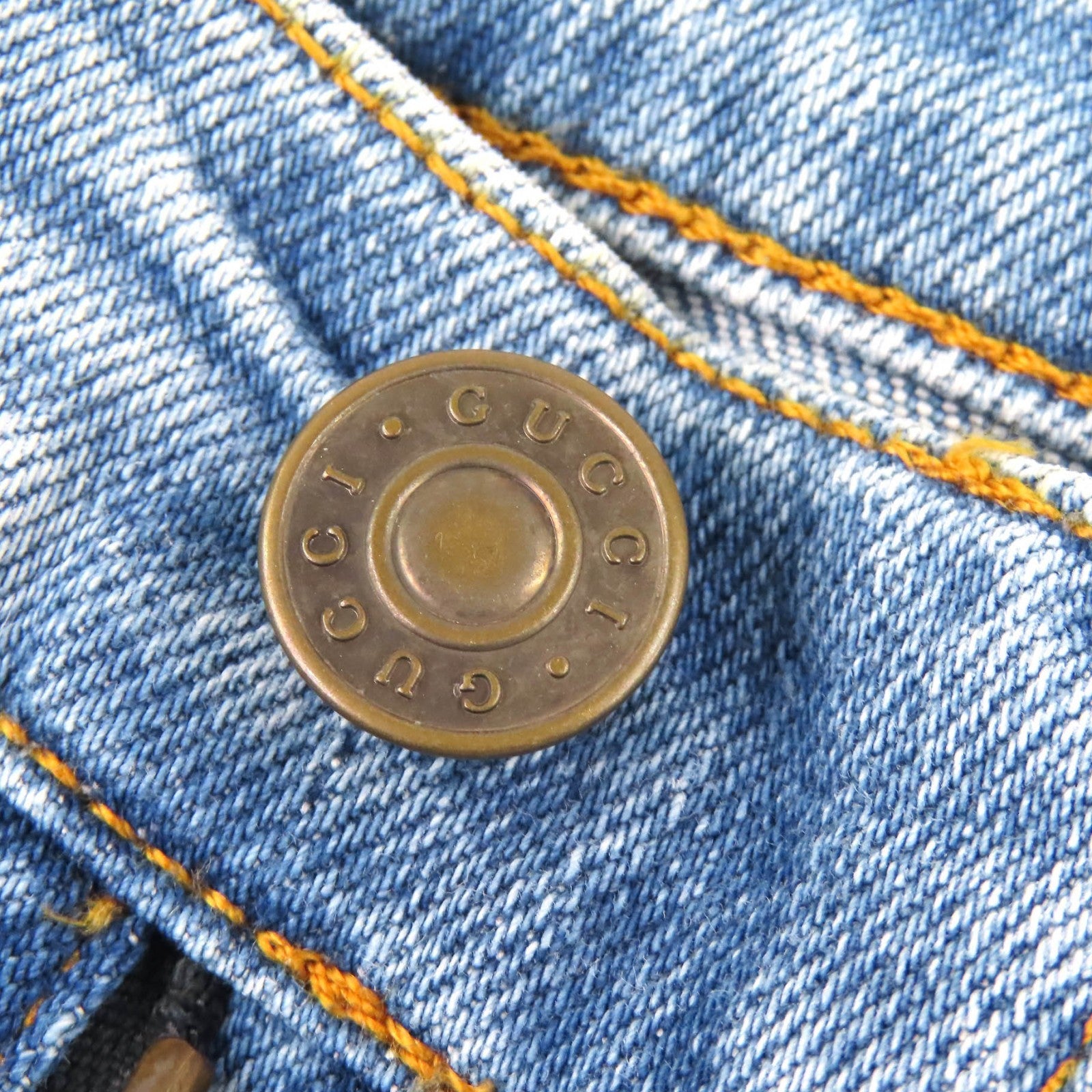 グッチディズニー ロゴパッチ デニムパンツ