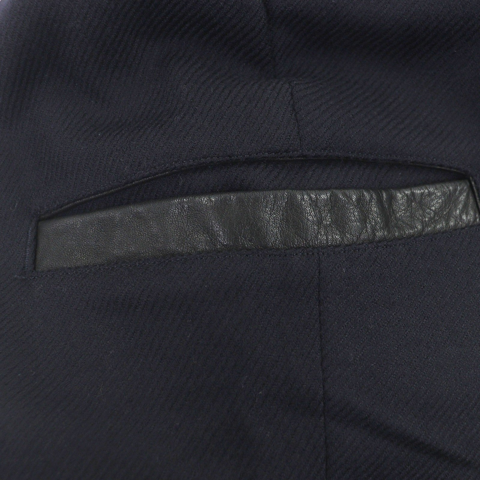 ヨウジヤマモト REGULATION SW Rib Wrap レザーパンツ