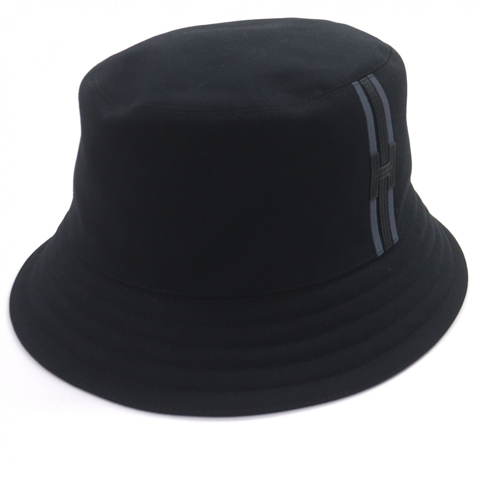 エルメス Fred H Stripe58 コットン バケットハット