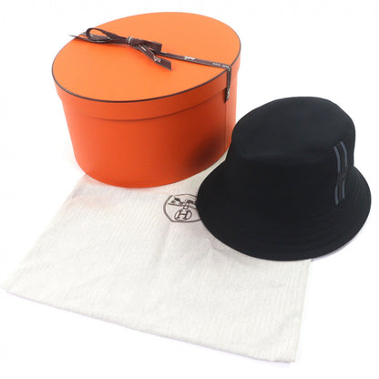 エルメス Fred H Stripe58 コットン バケットハット