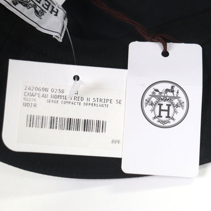エルメス Fred H Stripe58 コットン バケットハット