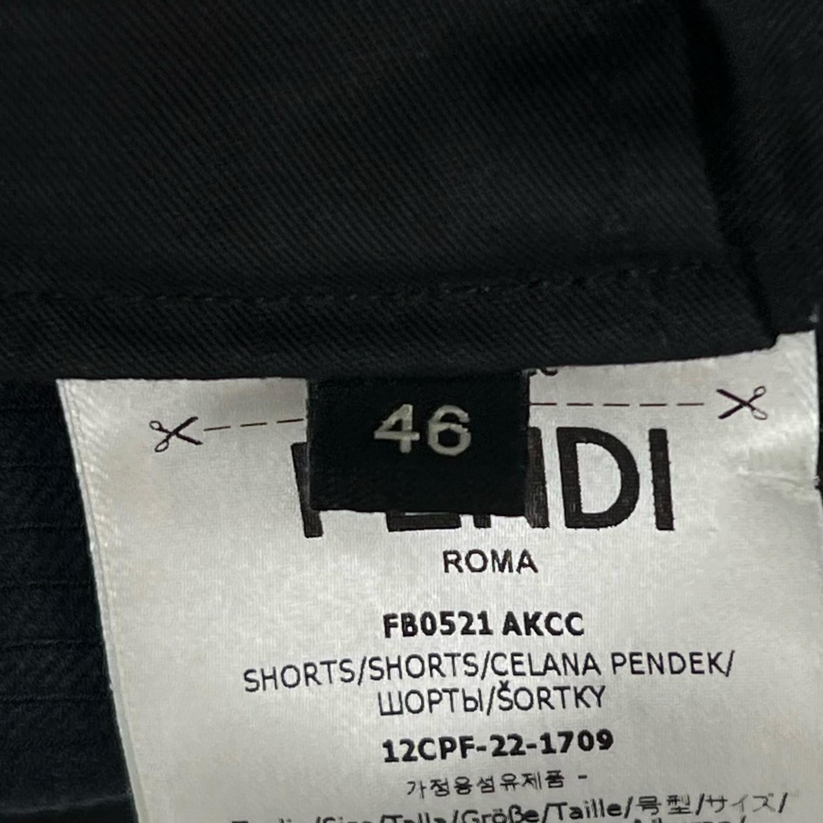 フェンディ FFロゴ コットンショートパンツ