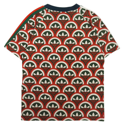 グッチアディダス コットン 半袖Tシャツ