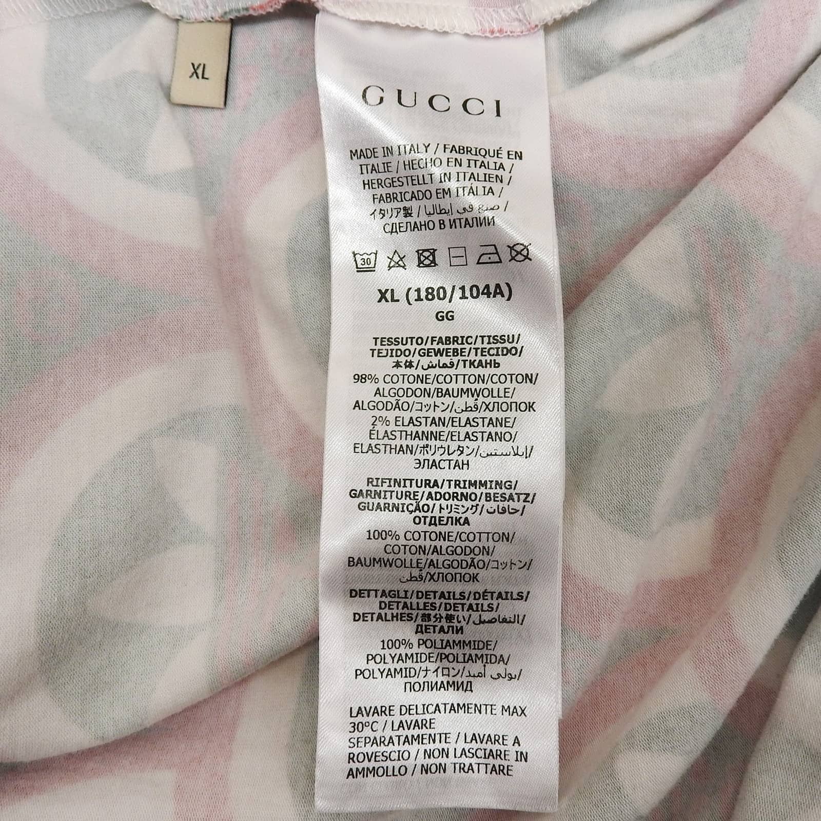 グッチアディダス コットン 半袖Tシャツ