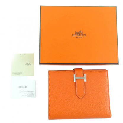 エルメス BEAN Compact レザー 二つ折り財布