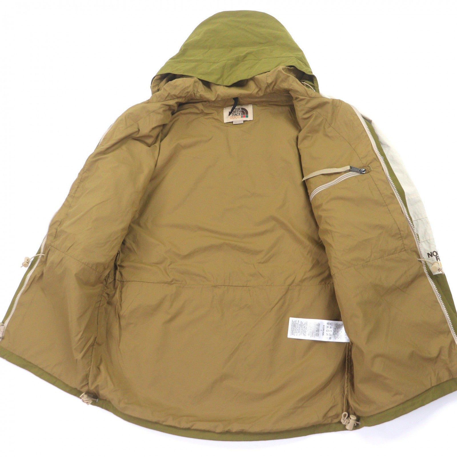 グッチザノースフェイス ナイロンフーデッドジャケット