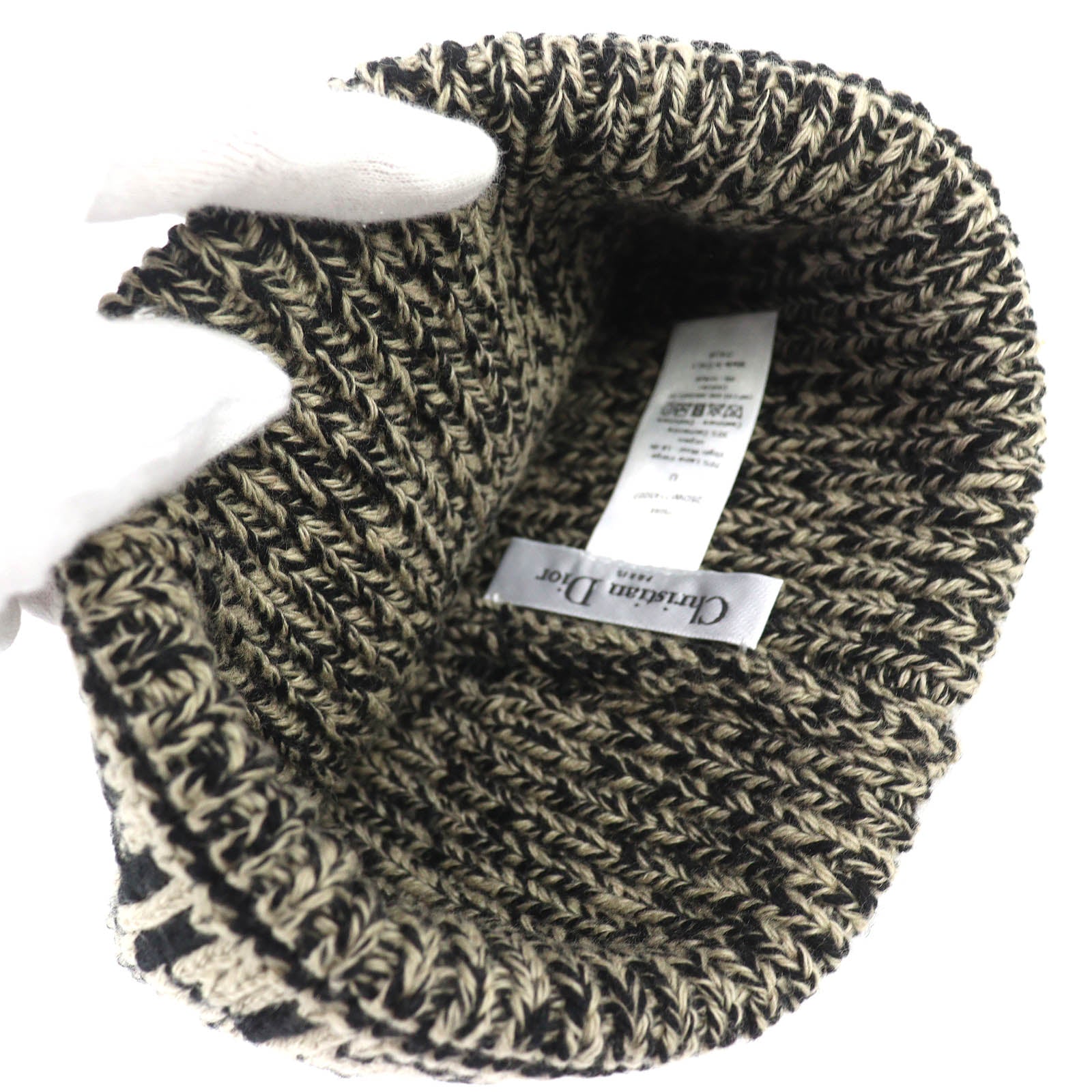 クリスチャンディオール ウールカシミヤニットキャップ