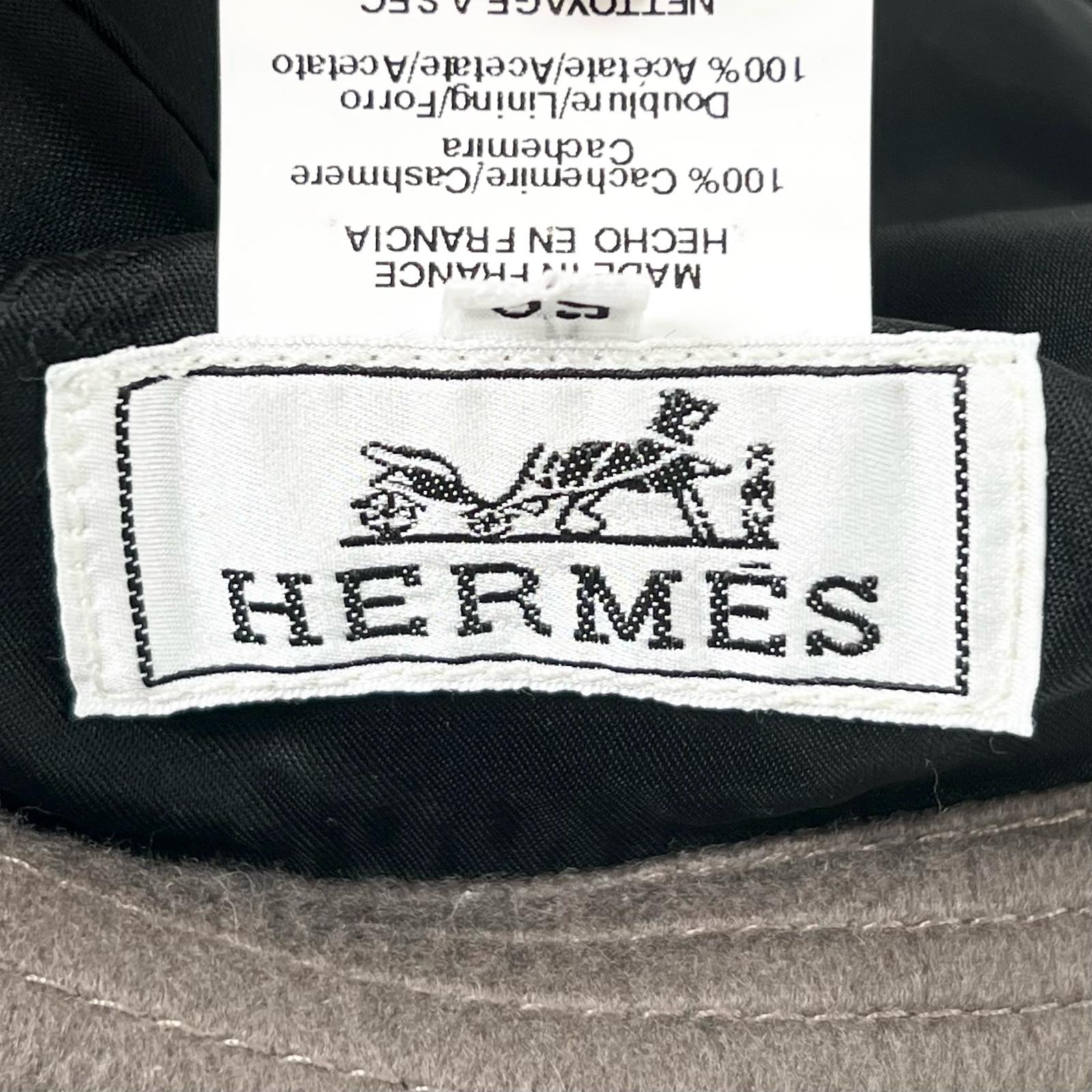 エルメス カシミアバケットハット