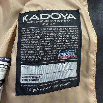 カドヤ Ksレザー レザージャケット