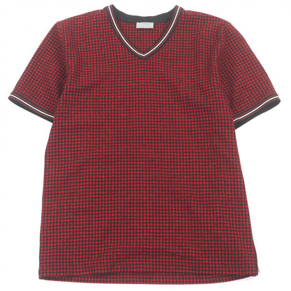 ディオールオム ギンガムチェック ウール Tシャツ