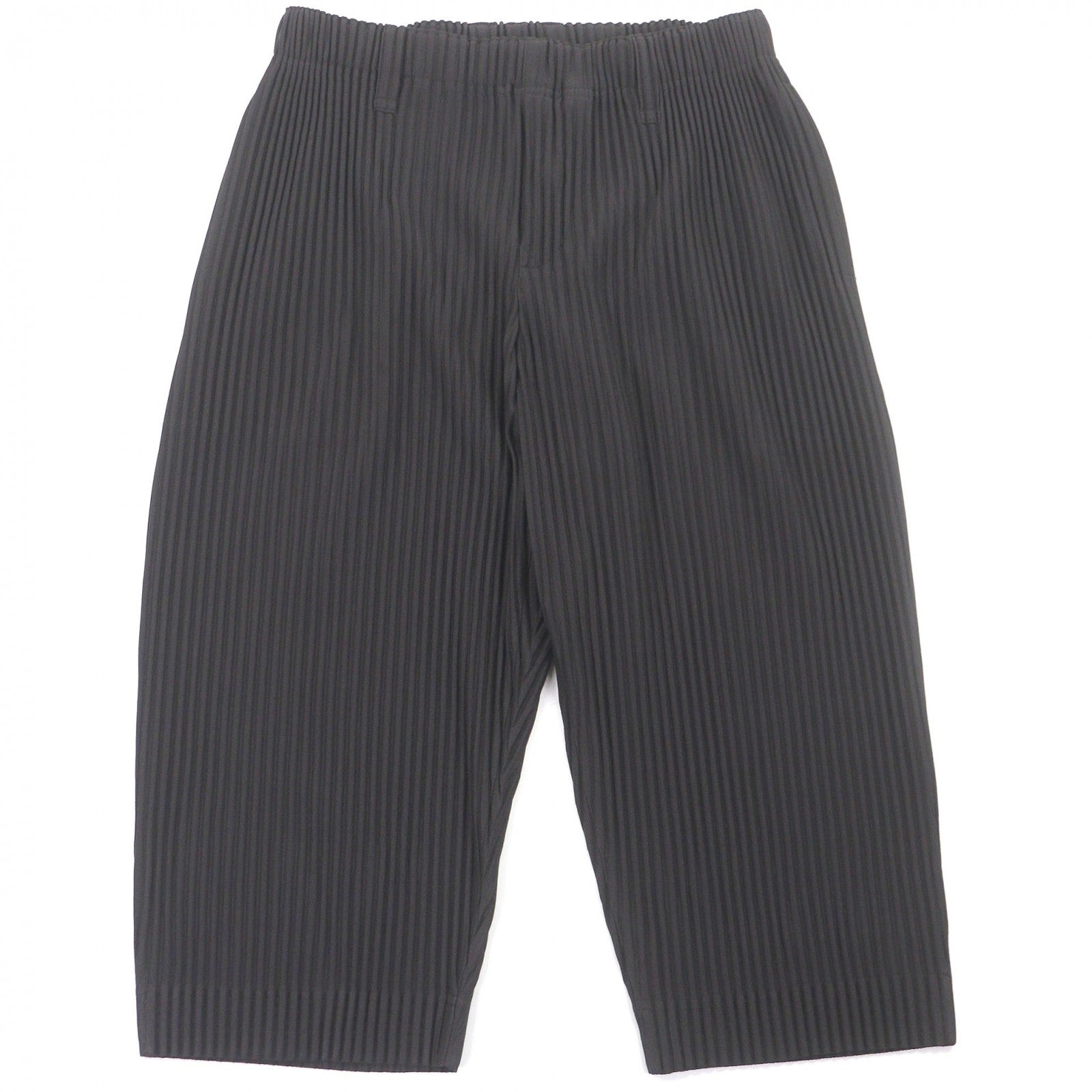 オム プリッセ イッセイミヤケ ポリエステルクロップドテーパードパンツ