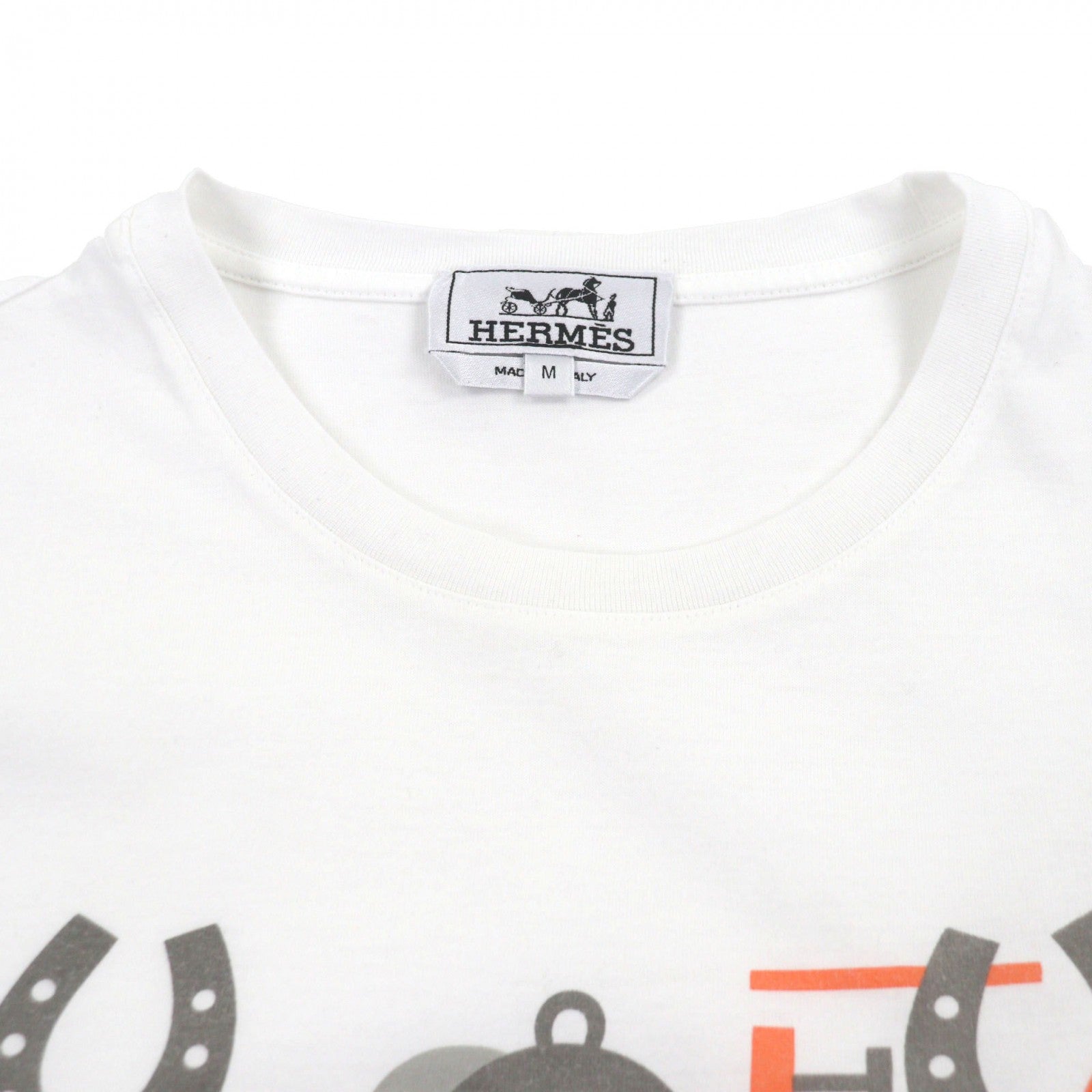 エルメス Hello Mr. Farrier コットン Tシャツ M