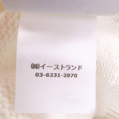 オフホワイト ウールブレンドニットセーター