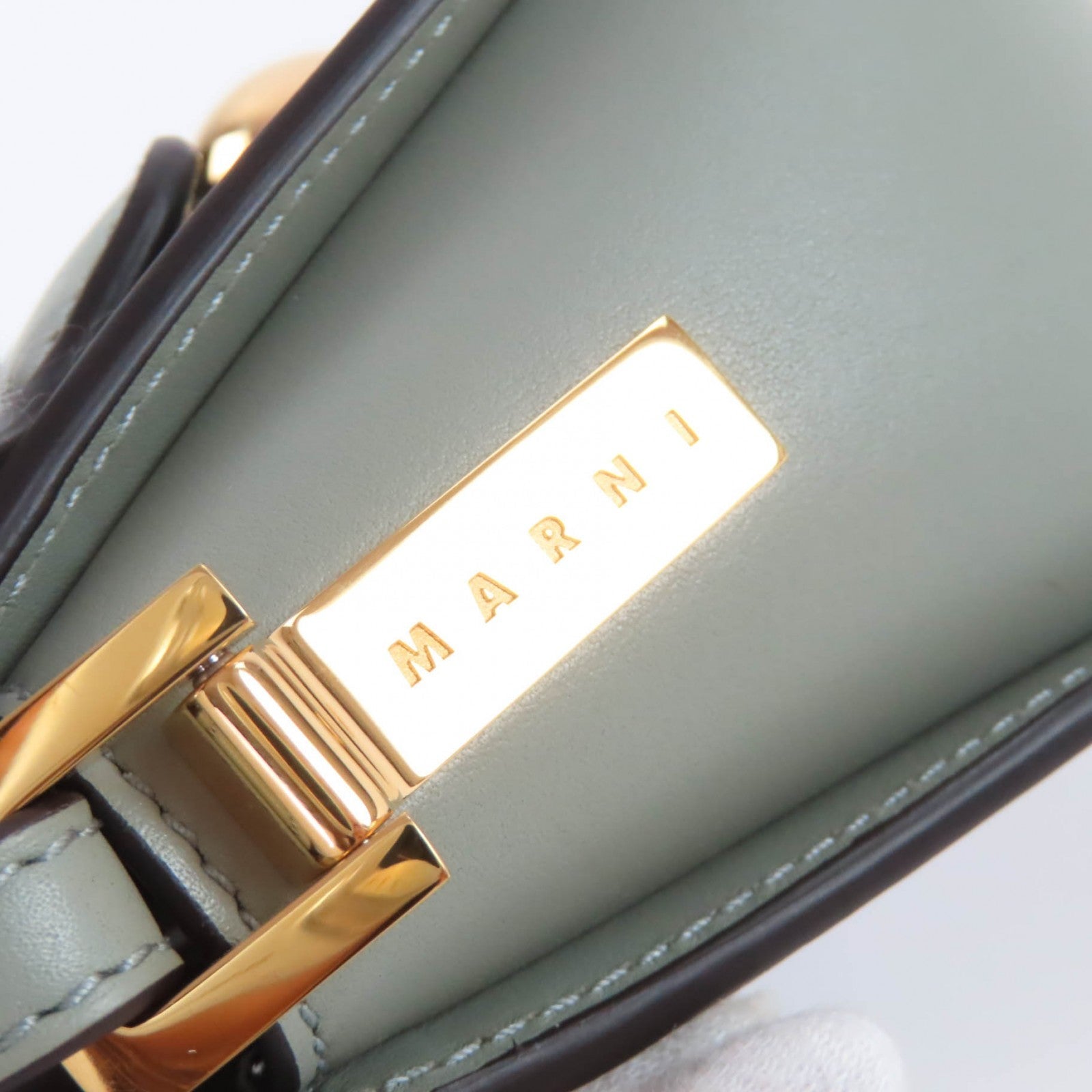 マルニ TRUNKAROO レザー ショルダーバッグ