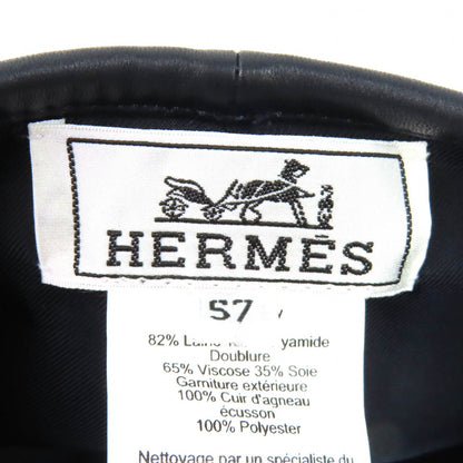 エルメス ガブリエル ウール ベレー帽 57