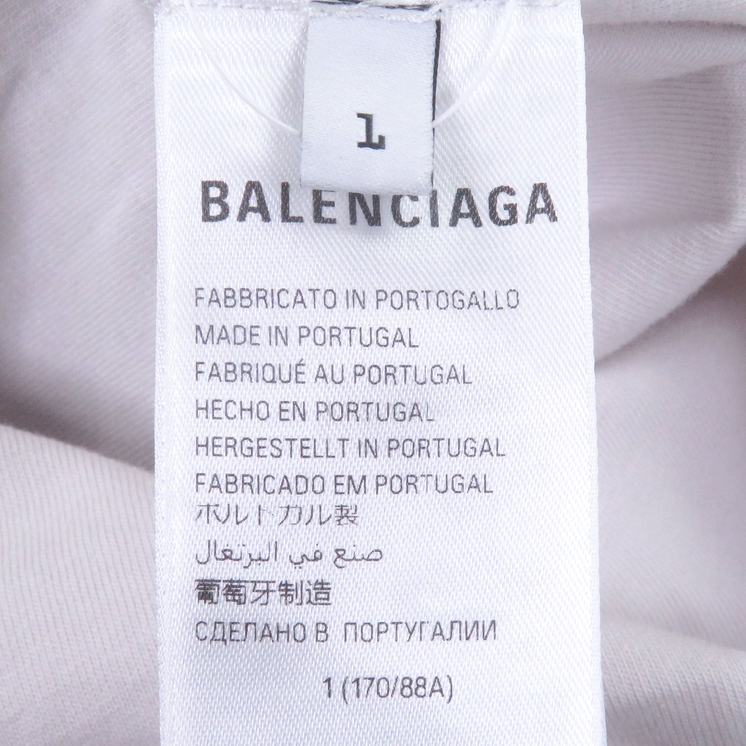 バレンシアガ INSIDE OUT T SHIRT コットンTシャツ